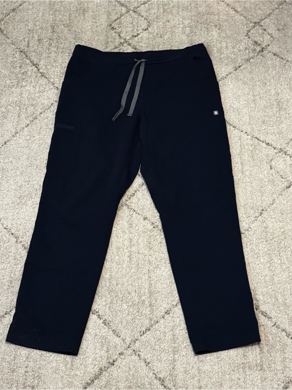 Figs Yola Scrub Pants - Navy Blue, Medium Petite